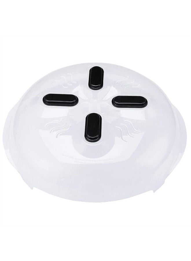 HOMESTAR Magnetic Hover Cover For Microwave, BPA-Free Splatter Guard With Steam Vent, Clear Hanging Microwave Lid, Dishwasher Safe and Space-Saving Magnetic Storage Design, 12-Inch - Image 2